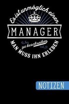 Es ist unm glich einen Manager zu beschreiben