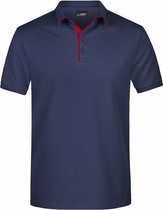 Polo shirt Golf Pro premium navy/rood voor heren - Navy blauwe herenkleding - Werkkleding/zakelijke kleding polo t-shirt 2XL