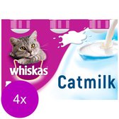Whiskas Catmilk 3-Pack Melk - Kattensnack - 4 x 3x200 ml