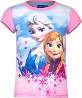 Disney Frozen t-shirt - roze - maat 116 (6 jaar)