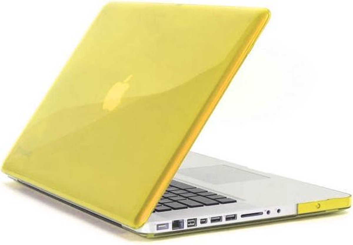 Hard Case Cover Geel voor Macbook Pro 15 inch 2de generatie