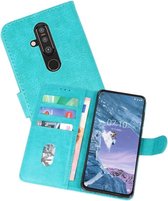Hoesje Geschikt voor de Nokia X71 - Kaarthouder Book Case Telefoonhoesje - Groen
