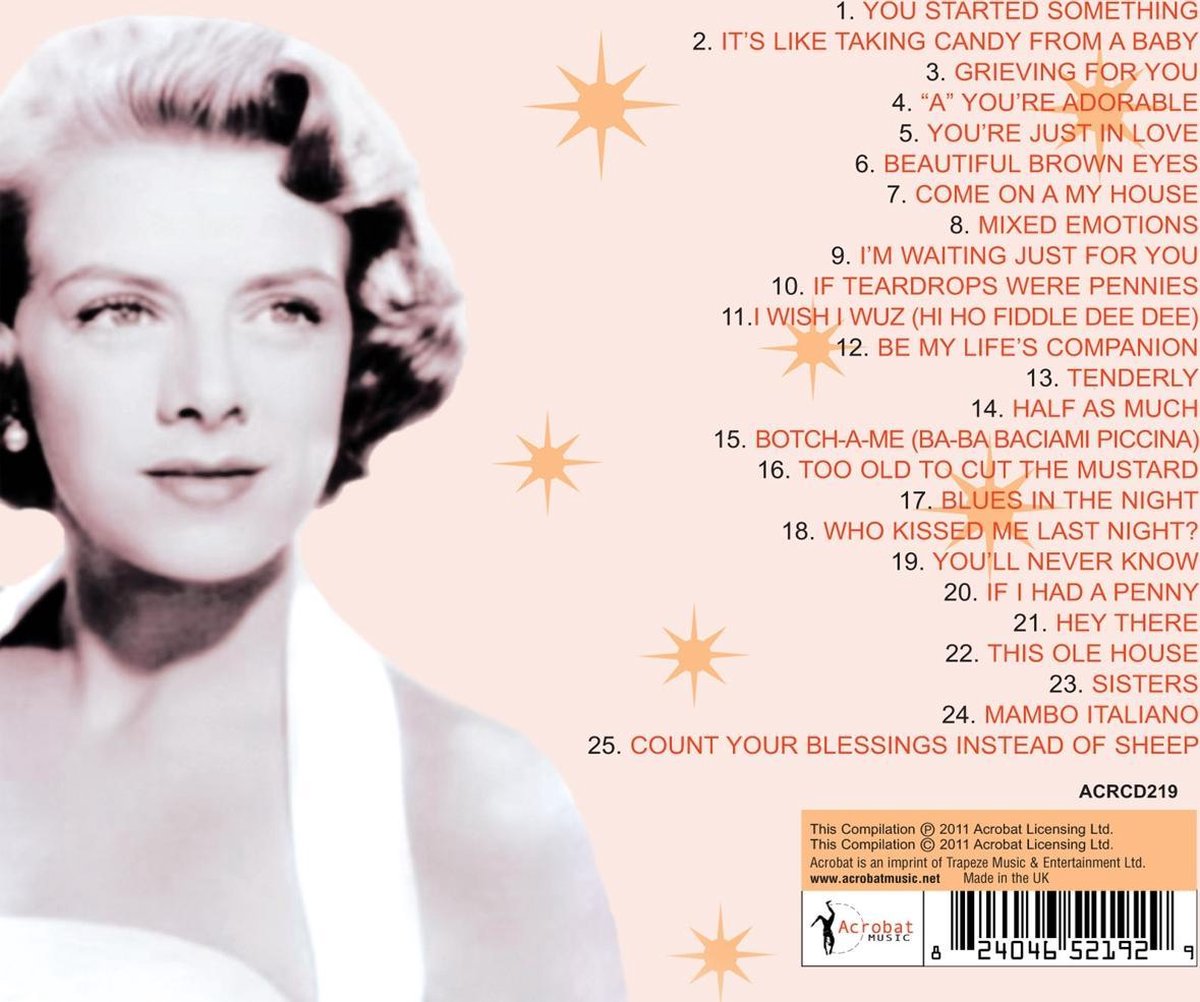 Greatest Hits 19481954, Rosemary Clooney CD (album) Muziek bol