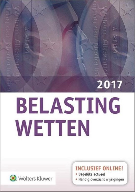 Belastingwetten 2017 - Pocket - Wolters Kluwer Nederland B.V. | Respetofundacion.org