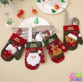 Kerst Bestekhouders Assorti (4 stuks)