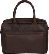 BURKELY Vintage Mitch Shoulder Bag - Sacoche pour ordinateur portable 14 pouces - Marron