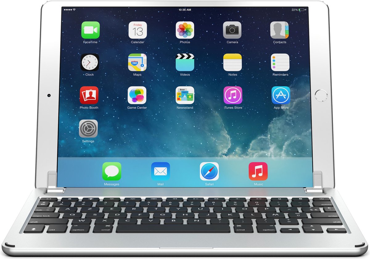 Brydge toetsenbord voor iPad Pro 10.5 (2017) en iPad Air 3 10.5 (2019) - AZERTY - Zilver - Brydge