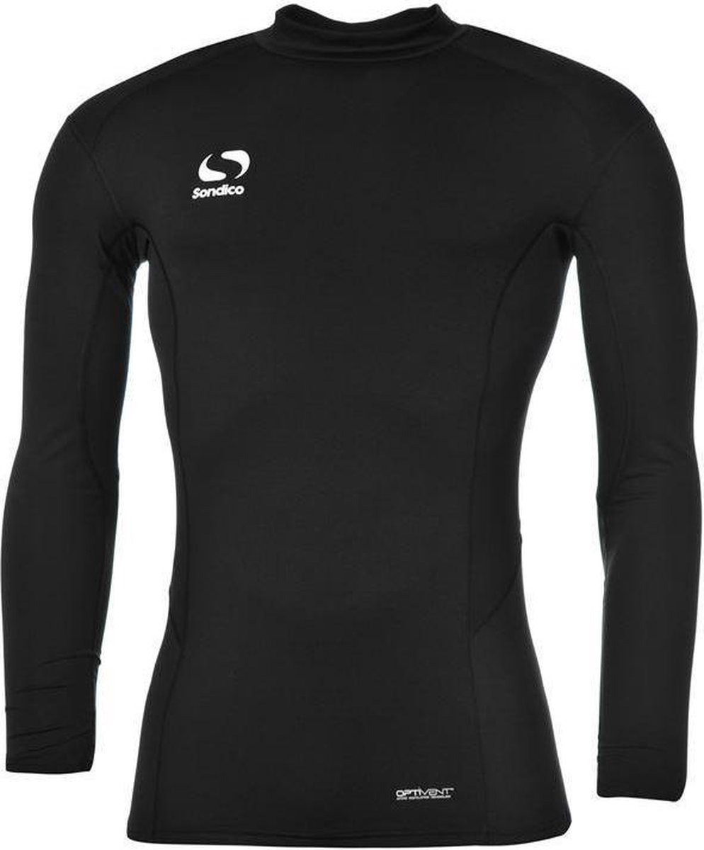 Sondico ondershirt met opstaande kraag - Jongens - Black - 116