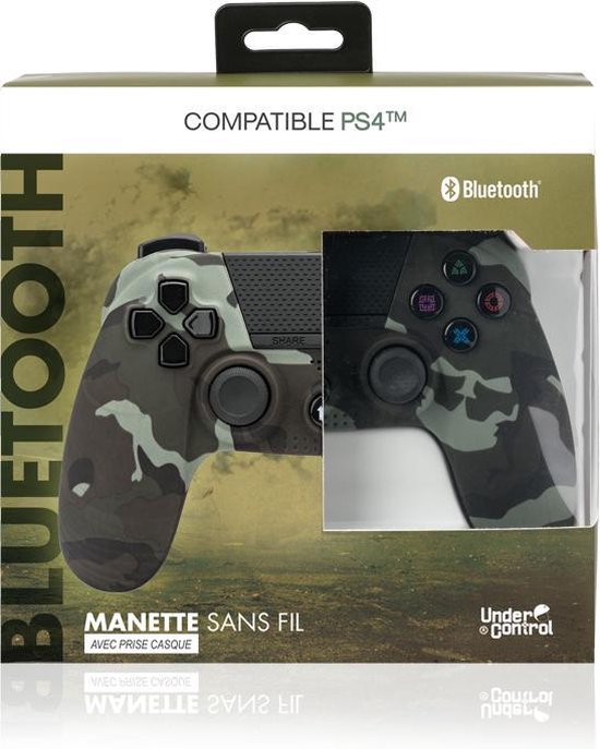 Under control Controller geschikt voor PS4 - Draadloos via Bluetooth - Camouflage