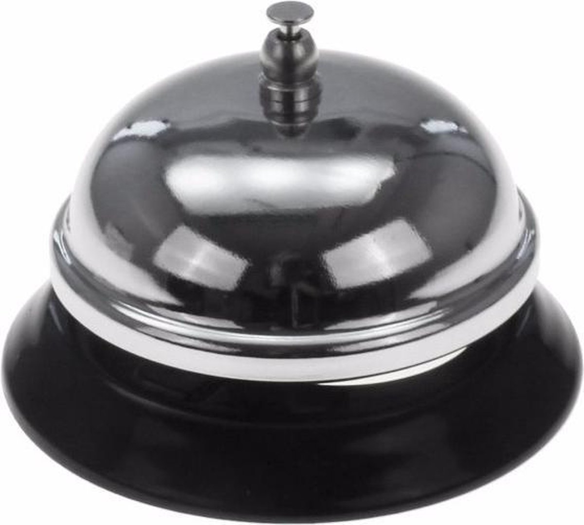 2x ronde receptiebel/ baliebel 9 cm