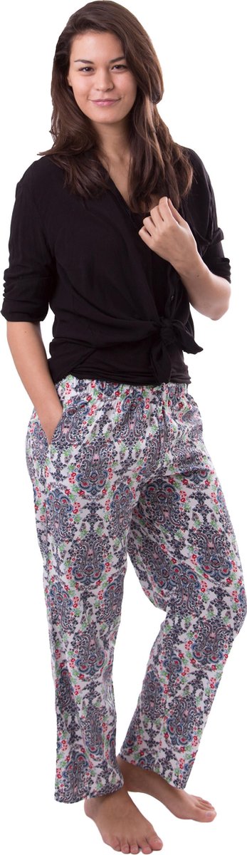 Amantes Dames yoga broek - lounge broek - Paisley print - Maat XL