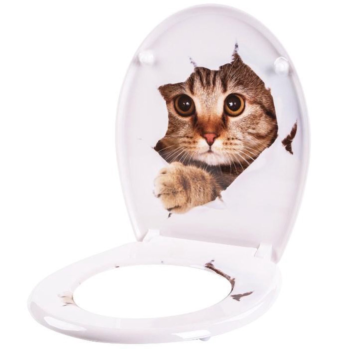 Softclose toiletbril Funny Cat | bol.com