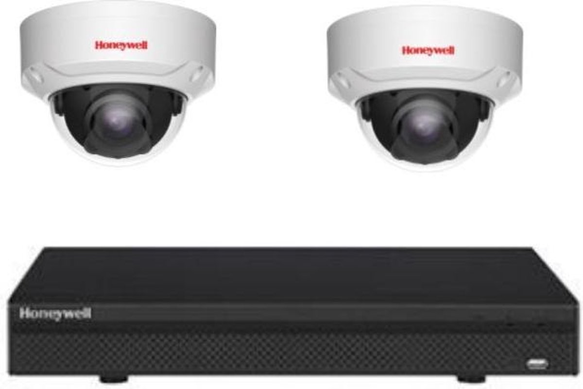 4MP Honeywell beveiligingscamera systeem 4CH DVR (HRHT4040) + 2 x Honeywell  camera's... | bol.com