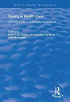 Routledge Revivals- Quality in Health Care