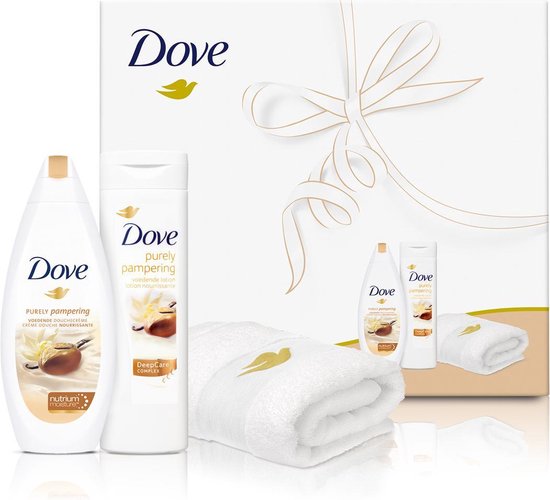 Dove sheabutter & vanille Purely Pampering - 3 delig - geschenkset