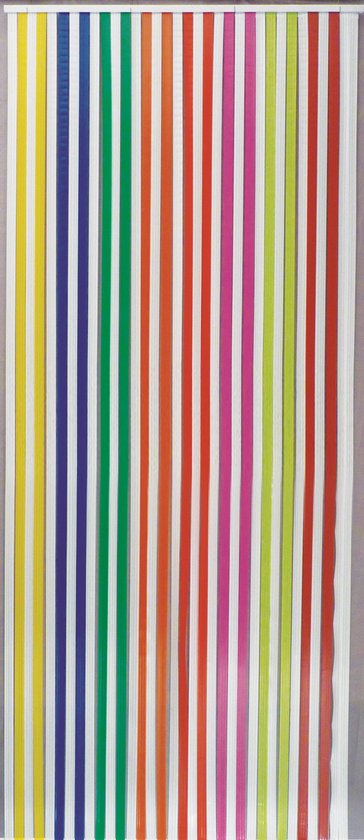 Jekra Vliegengordijnen - Deurgordijn - Linten - Multicolor/Wit - 90x220 cm