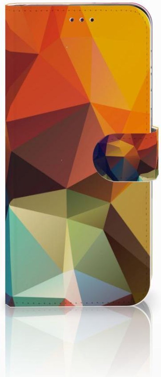 Samsung Galaxy A50 Book Case Polygon Color