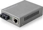 LevelOne FVS-3120 netwerk media converter 100 Mbit/s Single-mode Grijs