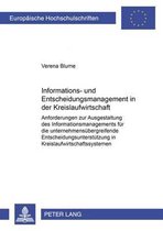 Europaeische Hochschulschriften / European University Studie- Informations- Und Entscheidungsmanagement in Der Kreislaufwirtschaft