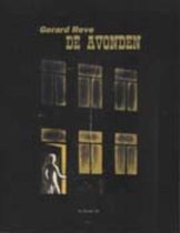 Boek 'De Avonden' van Gerard Reve met op de cover zes verlichte ramen en een silhouet.