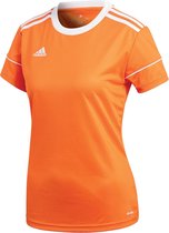 adidas Squad 17 SS Jersey Teamshirt Dames Sportshirt - Maat S  - Vrouwen - oranje/wit