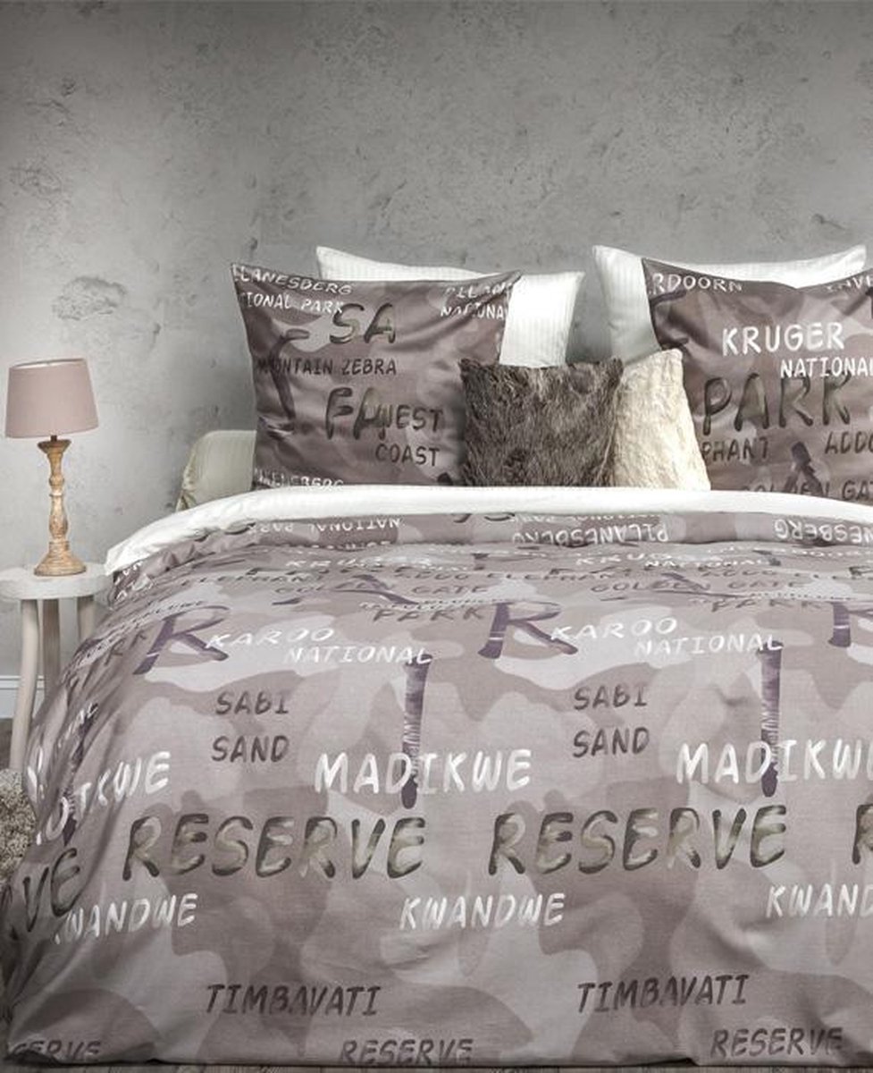 Heckettlane HNL Refined Murray Dekbedovertrek - 135x200 + 80x80 cm - Multi Grijs