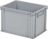Boîte de rangement / caisse empilable - Polypropylène - 26 litres - Gris