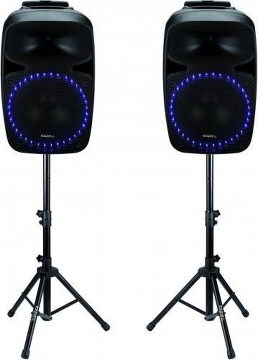 Ibiza Sound PKG15A 15-inch 500w Complete Speaker Sound System