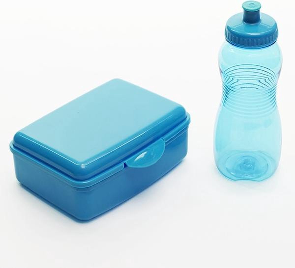 Brooddoos met fles - Blauw