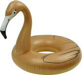 Opblaasbare Flamingo Goud 118 cm - Opblaasfiguur