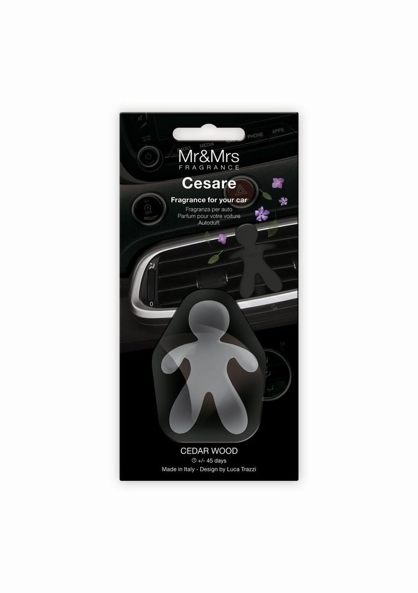 Auto luchtverfrisser Mr & Mrs Fragrance Cesare Cederhout