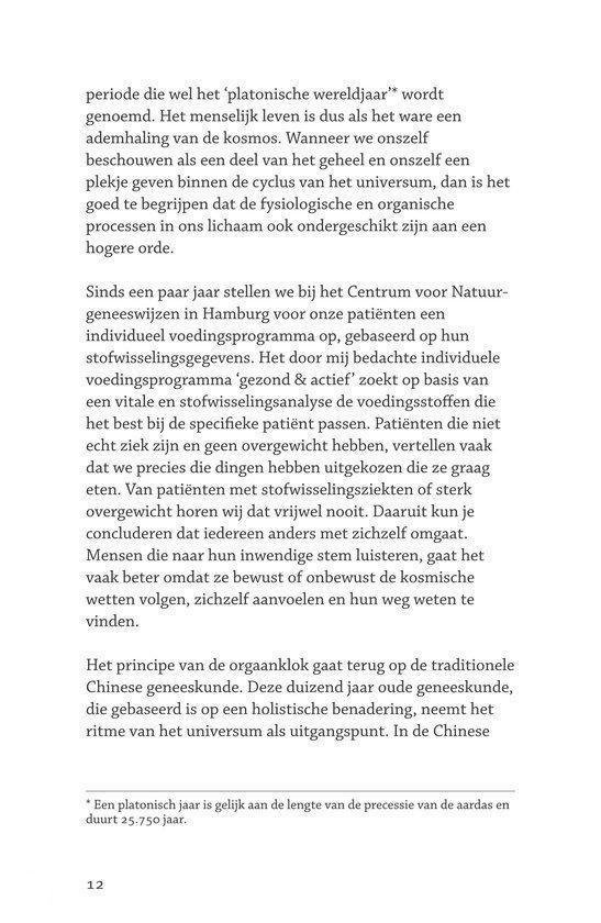 Pagina met tekst over het platonisch werelddag, centrum voor natuur geneeswijzen en Chinese geneeskunde.