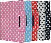 Archos 70d Ereader Diamond Class Polkadot Hoes met 360 graden Multi-stand, Blauw, merk i12Cover