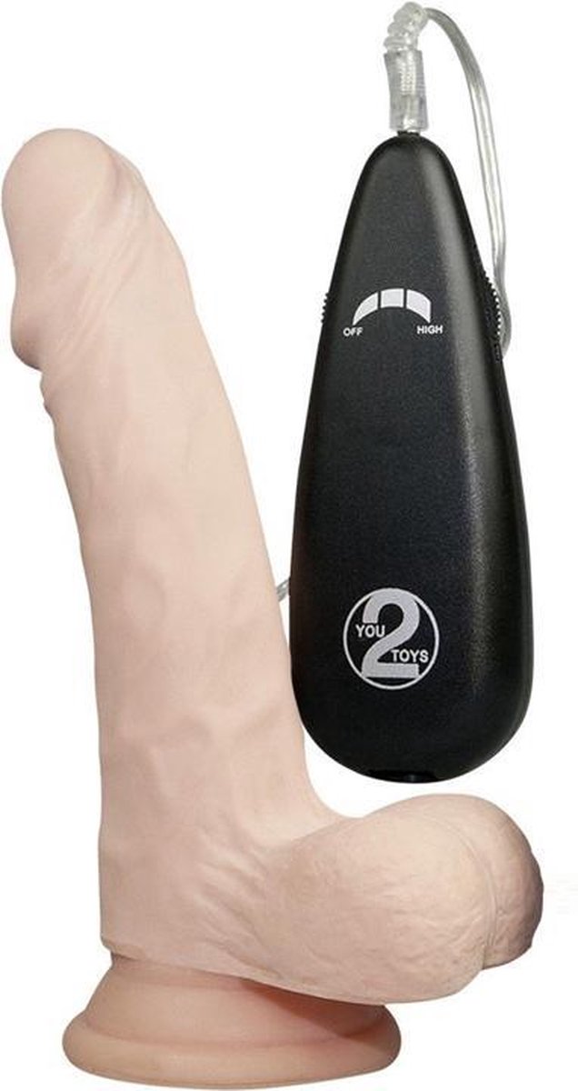 Goedkoopste Vibrerende Dildo - Real Flesh 19 cm