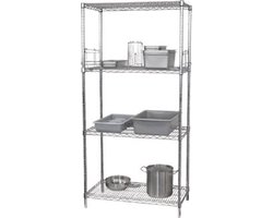 Vogue voorraadrek met 4 schappen 152.5x61cm