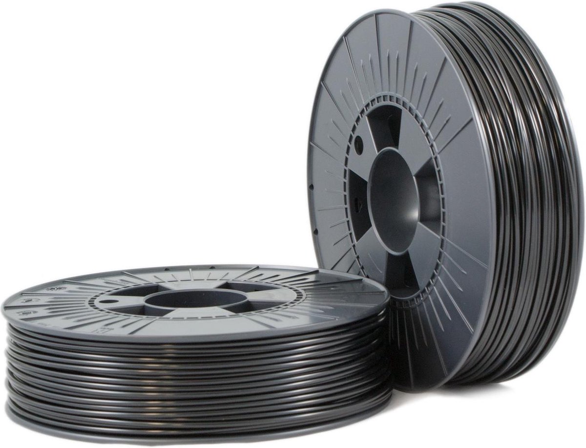 PLA 2,85mm black ca. RAL 9017 0,75kg - 3D Filament Supplies