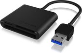 ICY BOX IB-CR301-U3 USB 3.0 Zwart geheugenkaartlezer