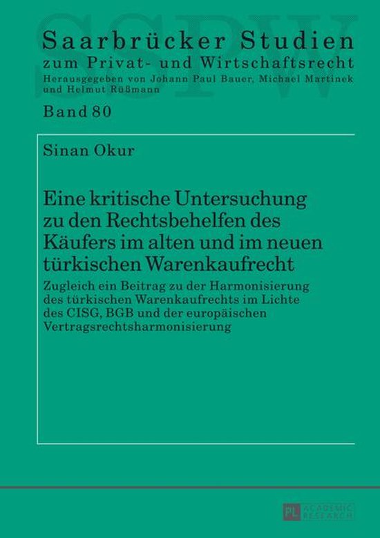 Saarbruecker Studien zum Privat- und Wirtschaftsrecht 80 - E ... - cover