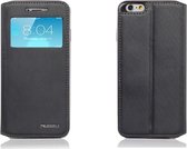 Nuoku Hoesje voor Apple iPhone 6/6S - Book Case - Defence II - Zwart