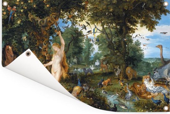 Het Aardse Paradijs Met De Zondeval Van Adam En Eva