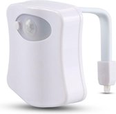 Toiletpotverlichting met Automatische LED-verlichting in 8 verschillende kleuren (WC Lamp)