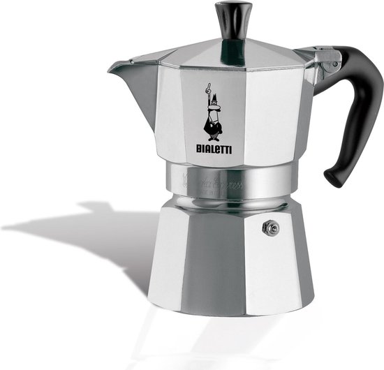 Bialetti Moka Express Percolator - Groot - 9 Kops - Zilver Bialetti Moka Express Percolator - Groot - 9 Kops - Zilver