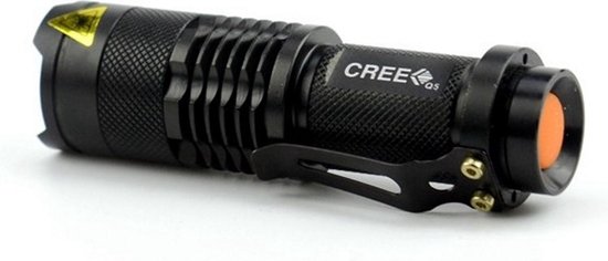 CREE Mini LED Zaklamp - 700 Lumen - Zwart - Cree