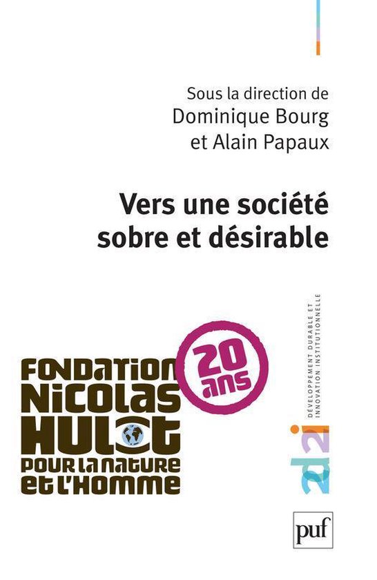 Vers une société sobre et désirable - cover