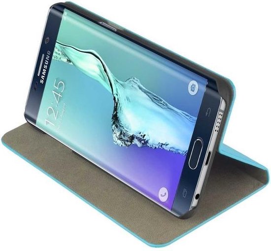 Leraar op school Aanval ontsnappen Samsung Galaxy S6 Edge Plus - Slim Design Blauw Hoesje - Booktype Book Case  Wallet... | bol.com