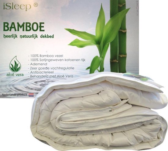 iSleep Bamboo DeLuxe 4-Seizoenen Dekbed - 100% Bamboe - Eenpersoons - 140x220 cm