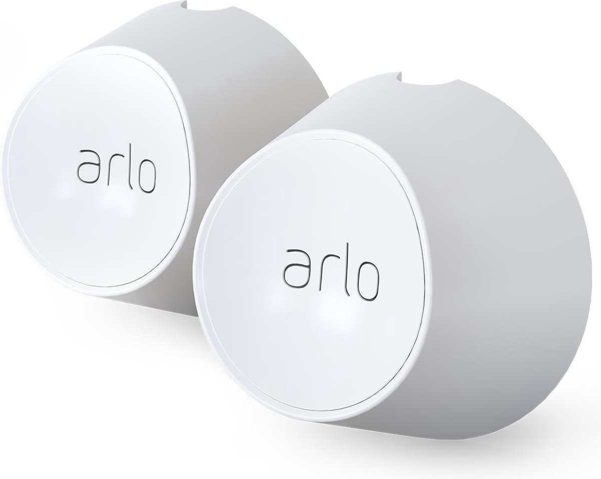 Arlo magnetisch wandmontage (wit) - WANDMONTAGE - Arlo Gecertificeerd Accessoire - magnetisch wandmontage, weersbestendig - Compatibel met Arlo Ultra 2, Ultra, Pro 5, Pro 4, Pro 3 beveilingingscamera's, Set van 2 - VMA5000-10000S