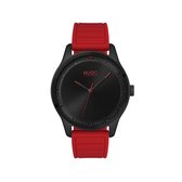 HUGO HU1530031 #MOVE -  Polshorloge - Rubber - Rood - Ø 42 mm