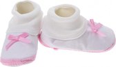 Junior Joy Babyschoenen Hoog Newborn Meisjes Wit/roze Met Strik