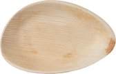 Natural Tableware composteerbare palmblad wegwerpborden - druppelvormig - 25 Stuks - Hampi Raaga Medium